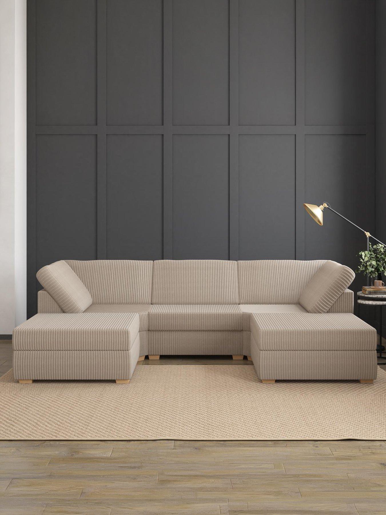 Aspire Nestle U Shaped Sofa - Jumbo Cord