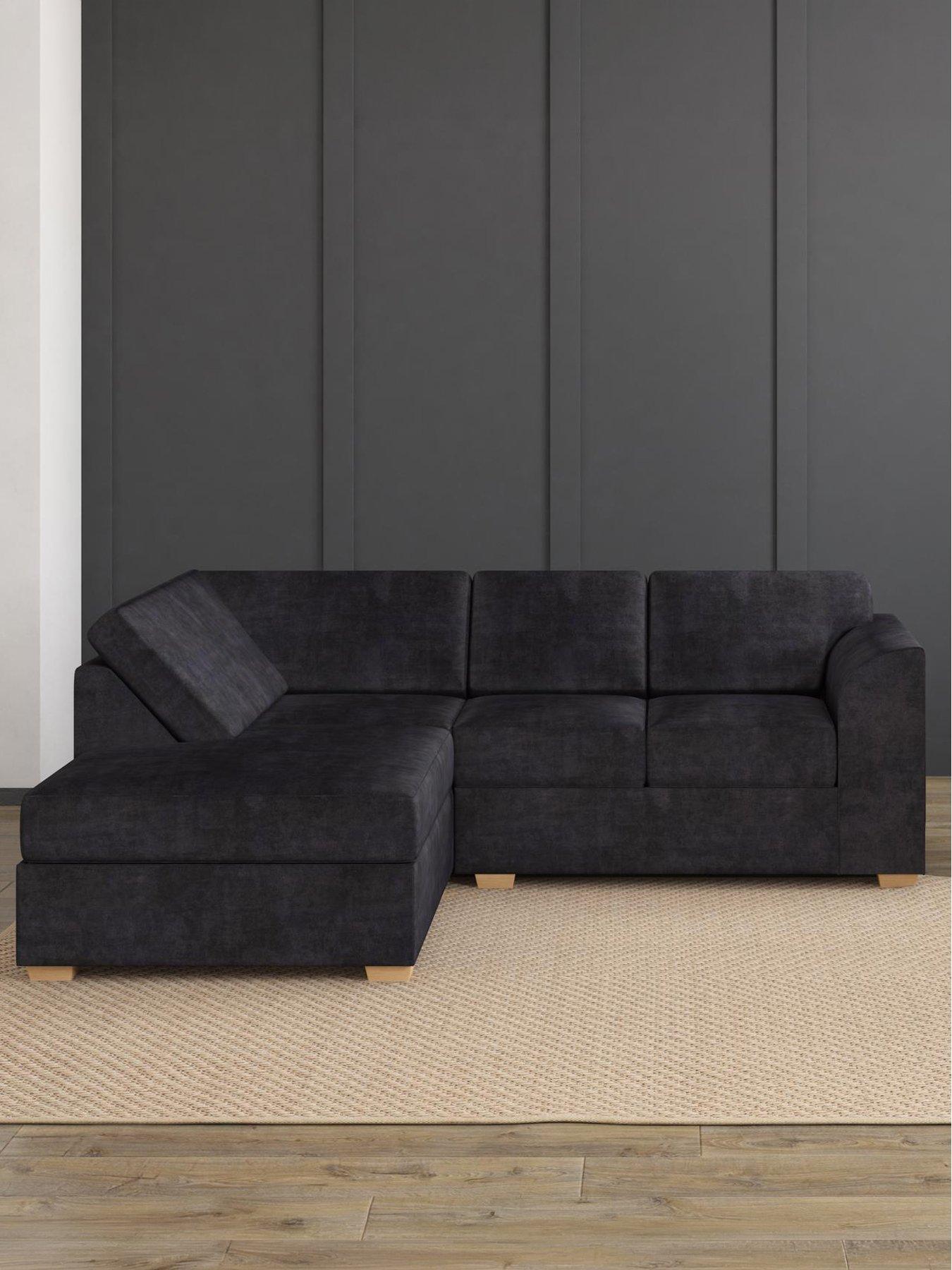 Aspire Modo Corner L Shape Sofa - Velvet