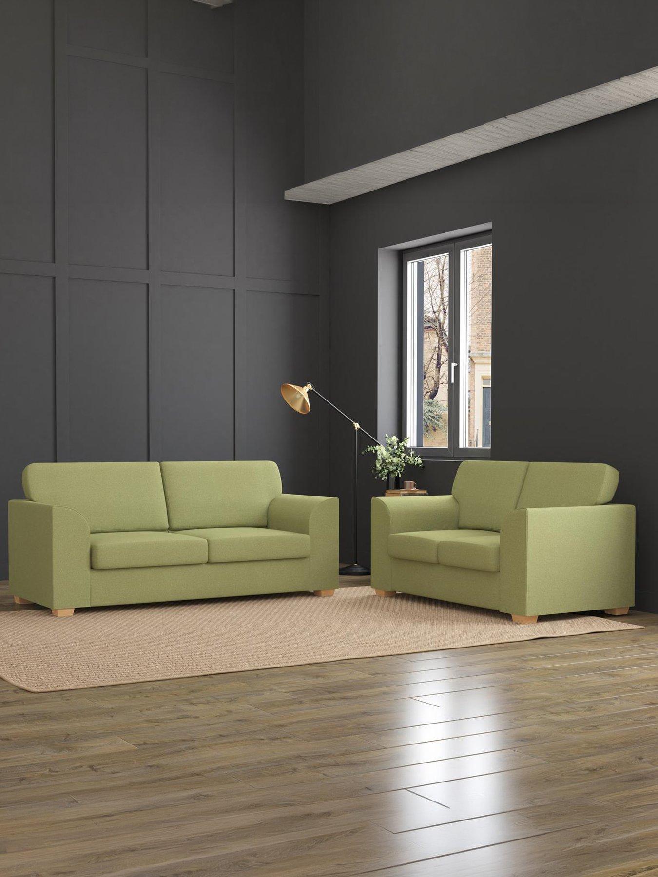 Aspire: Modo 3+2 Seater Sofas - Linen