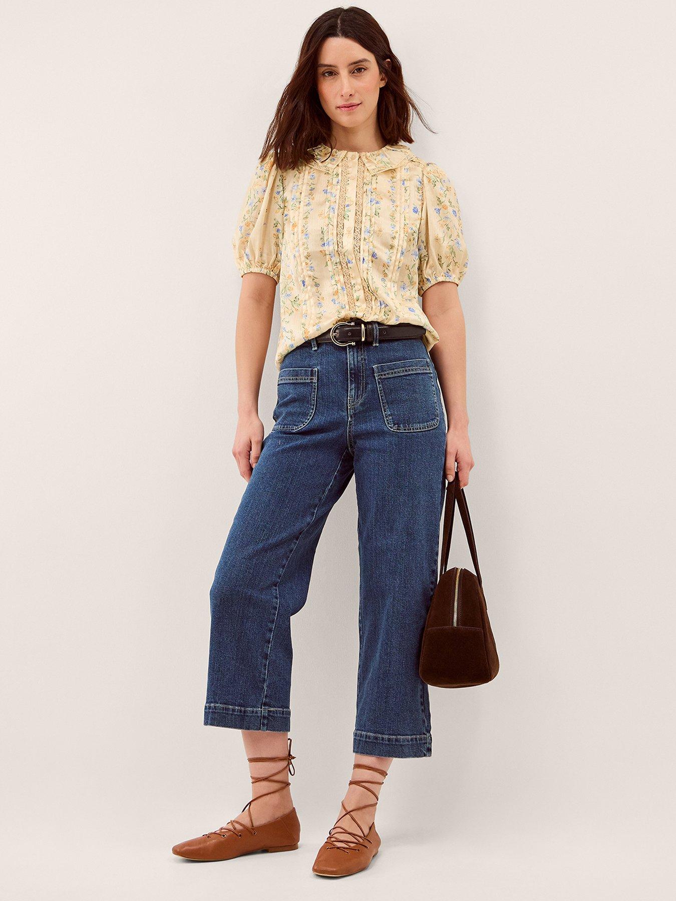 Image 3 of 5 of Monsoon Naomi Floral Shirt - Yellow