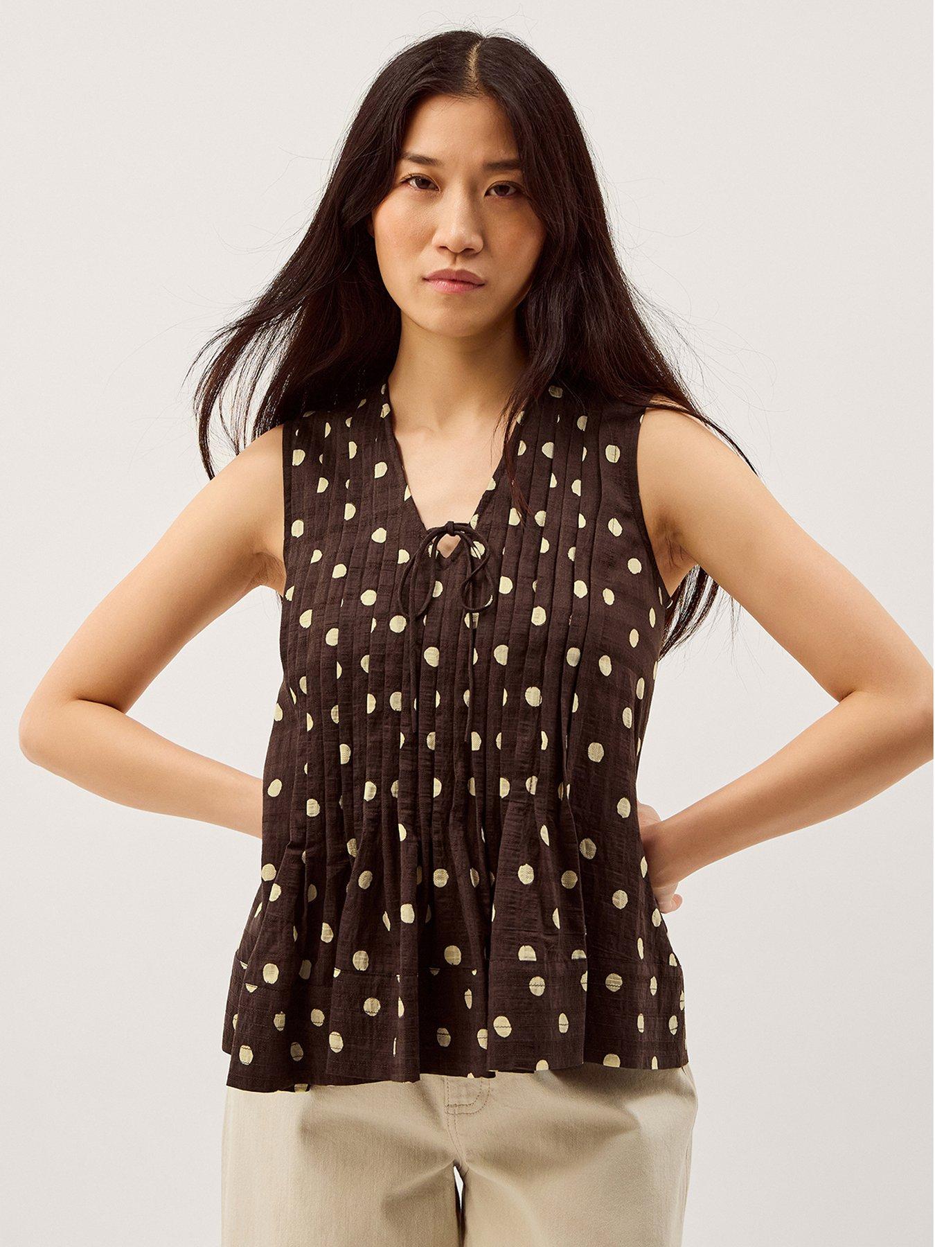 Image 1 of 5 of Monsoon Paris Spot Top