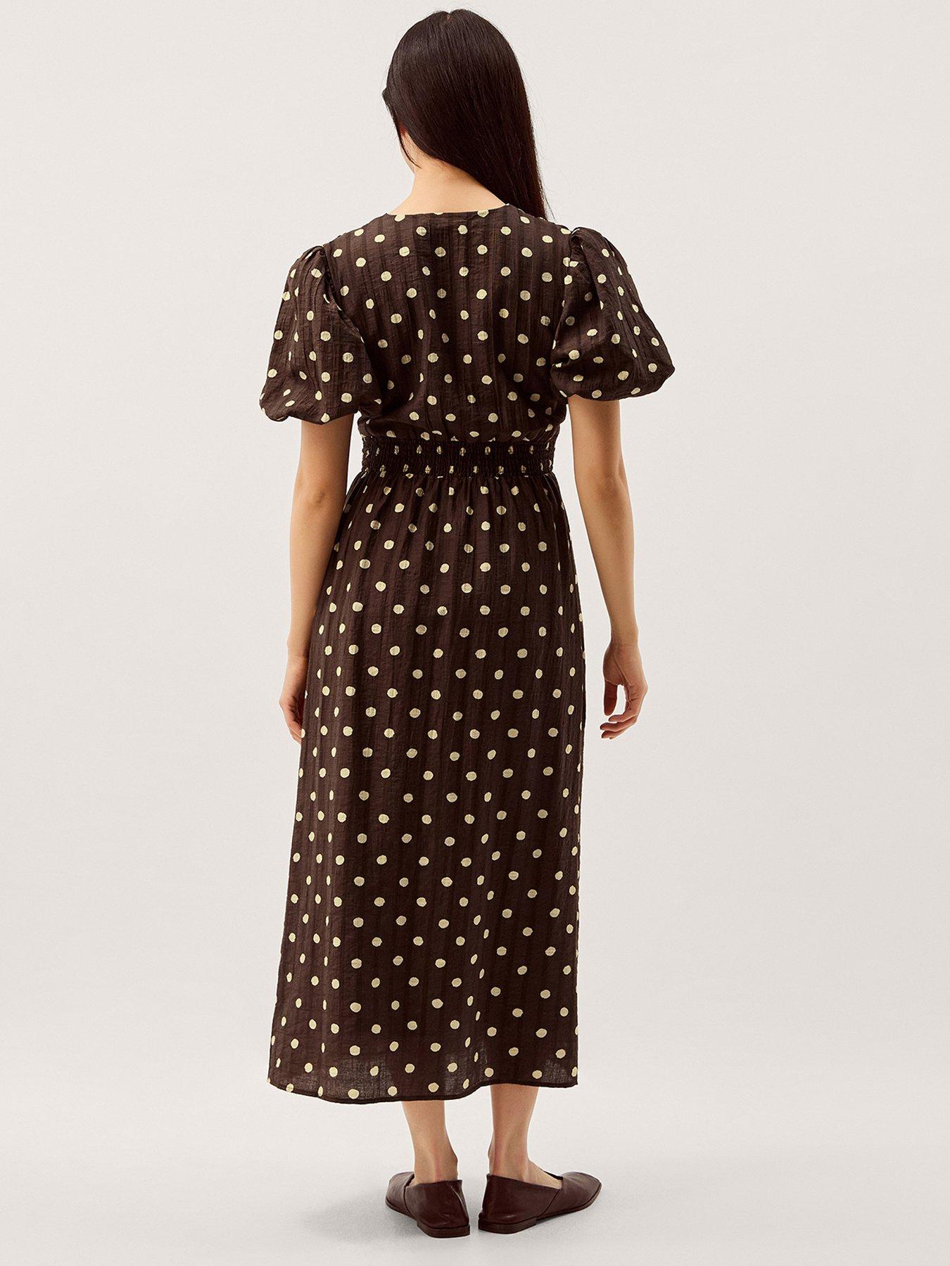 Image 2 of 6 of Monsoon Paris Spot Dress
