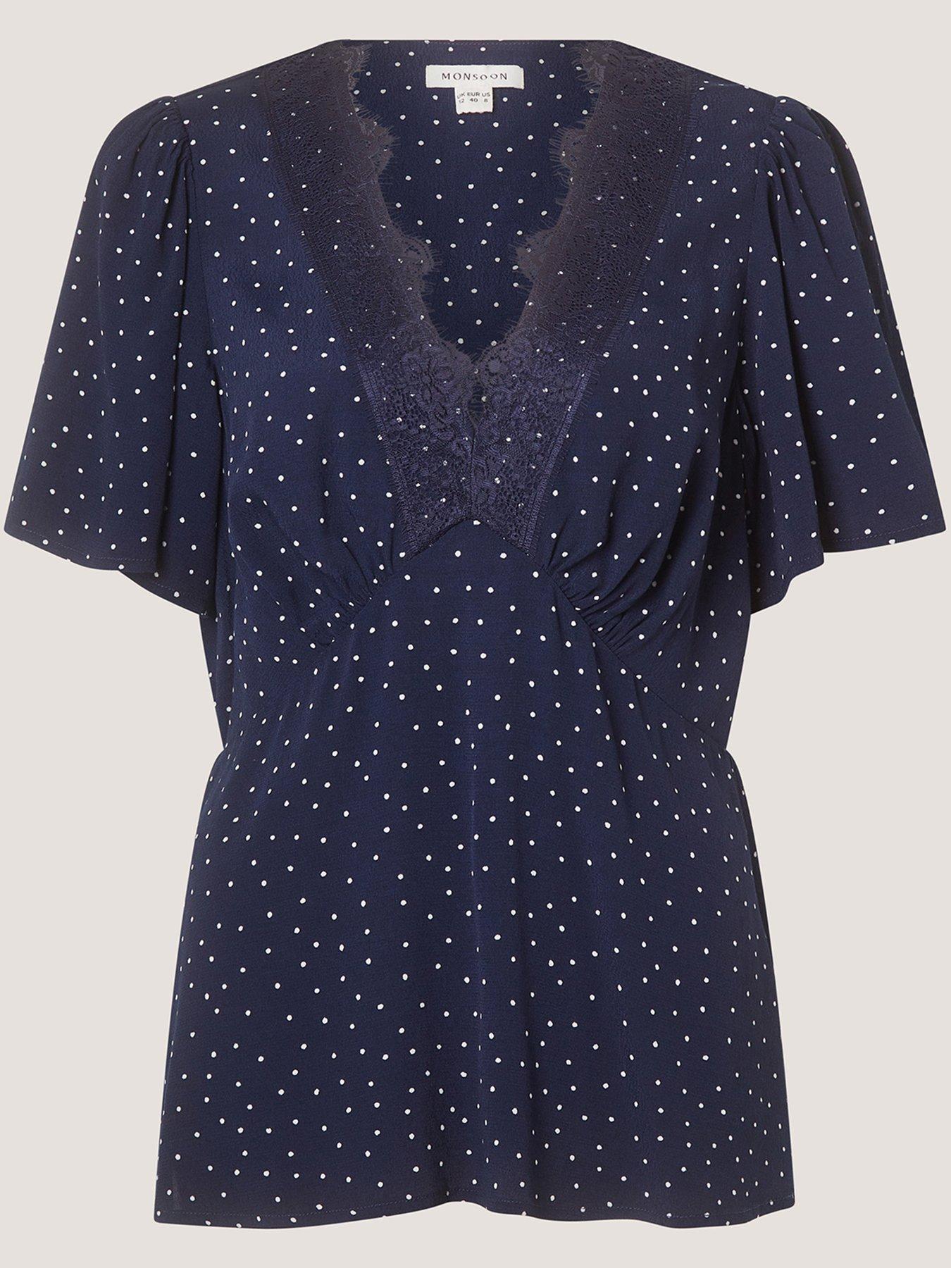 Monsoon Cleo Spot Top