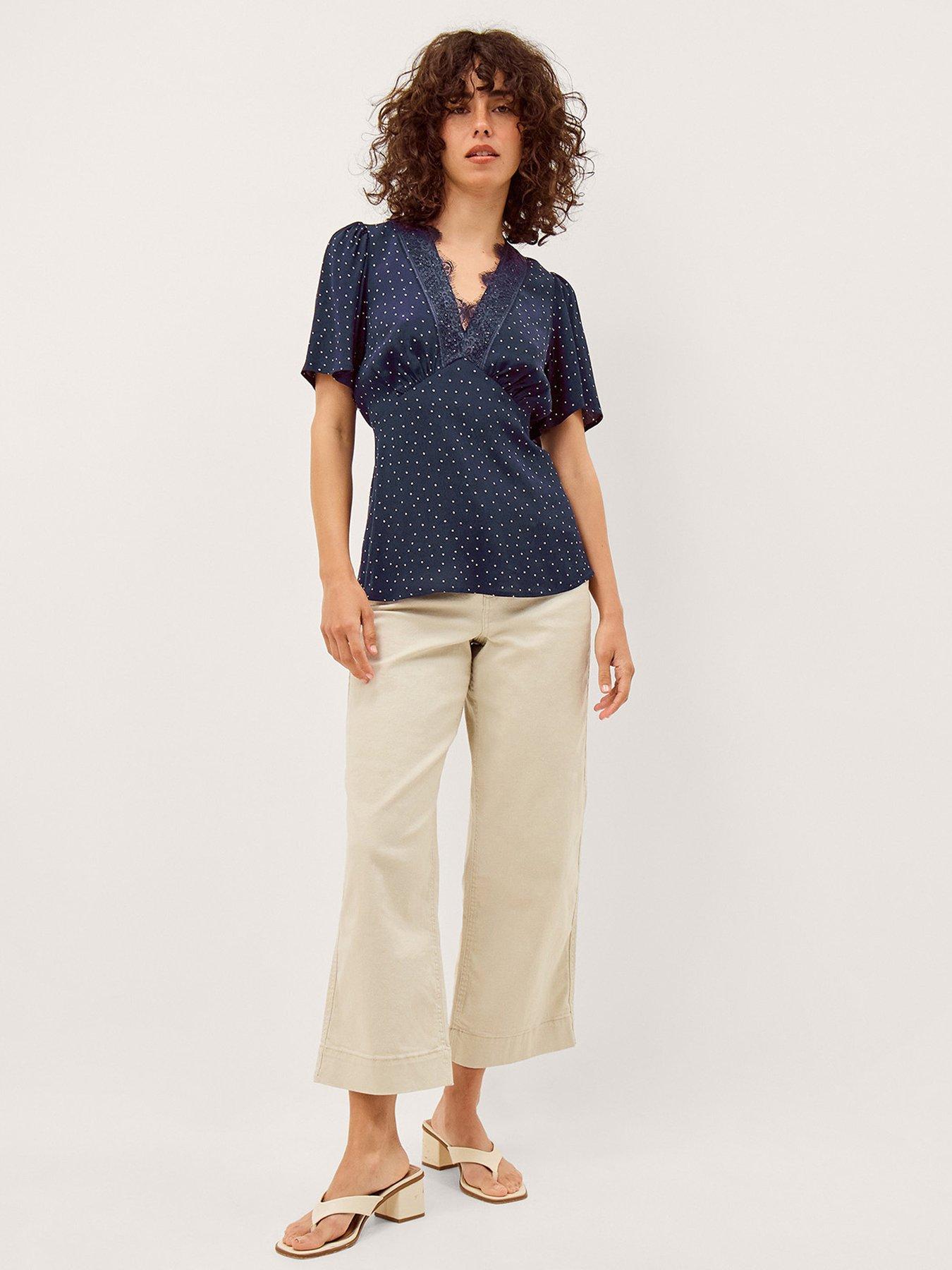 Image 3 of 5 of Monsoon Cleo Spot Top - Blue