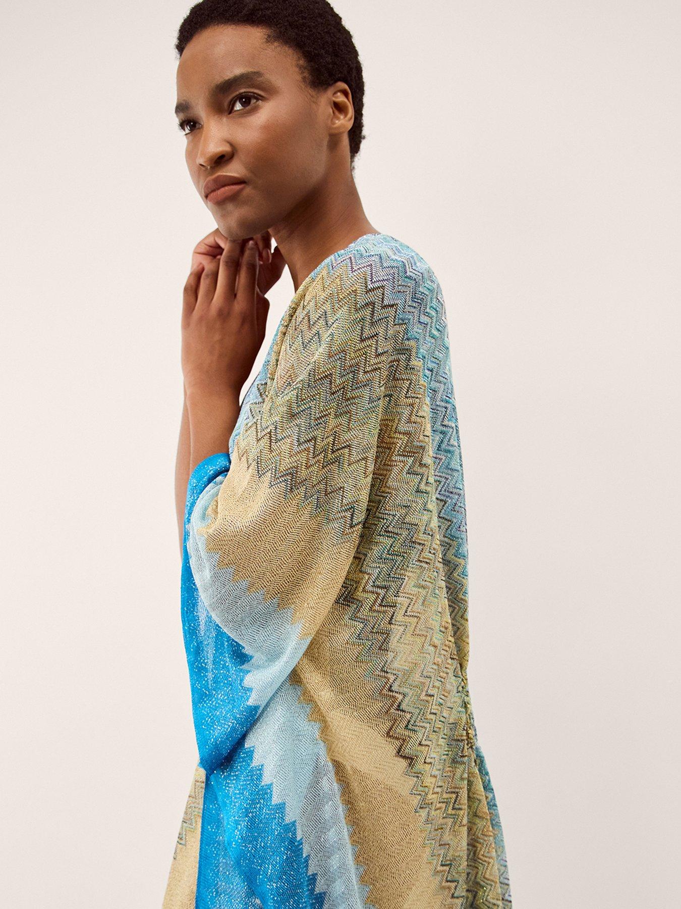 Image 4 of 4 of Monsoon Ava Zigzag Stripe Coverup