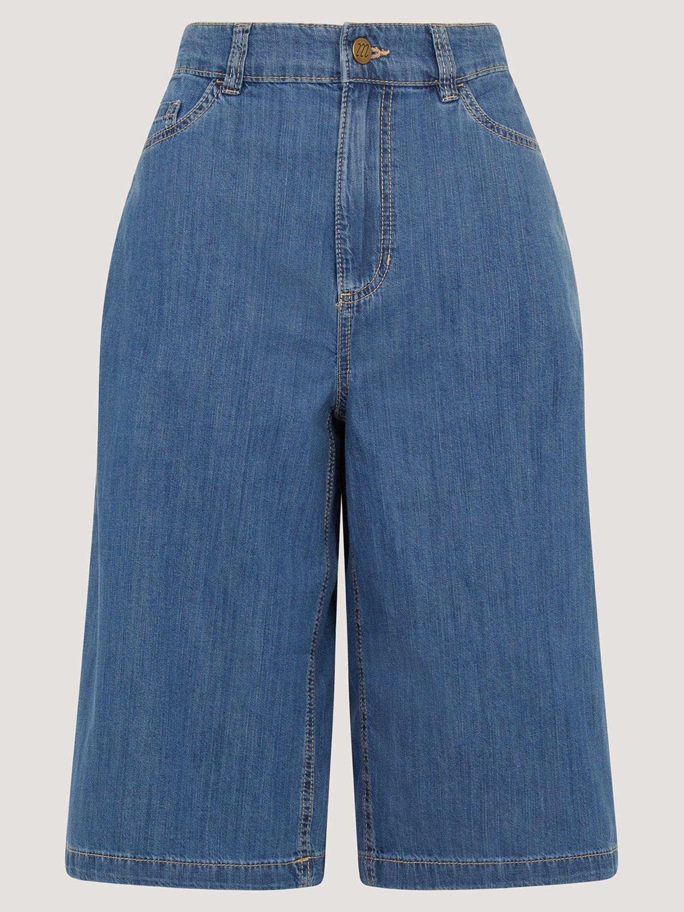 Image 5 of 5 of Monsoon Raye Denim Shorts - Blue