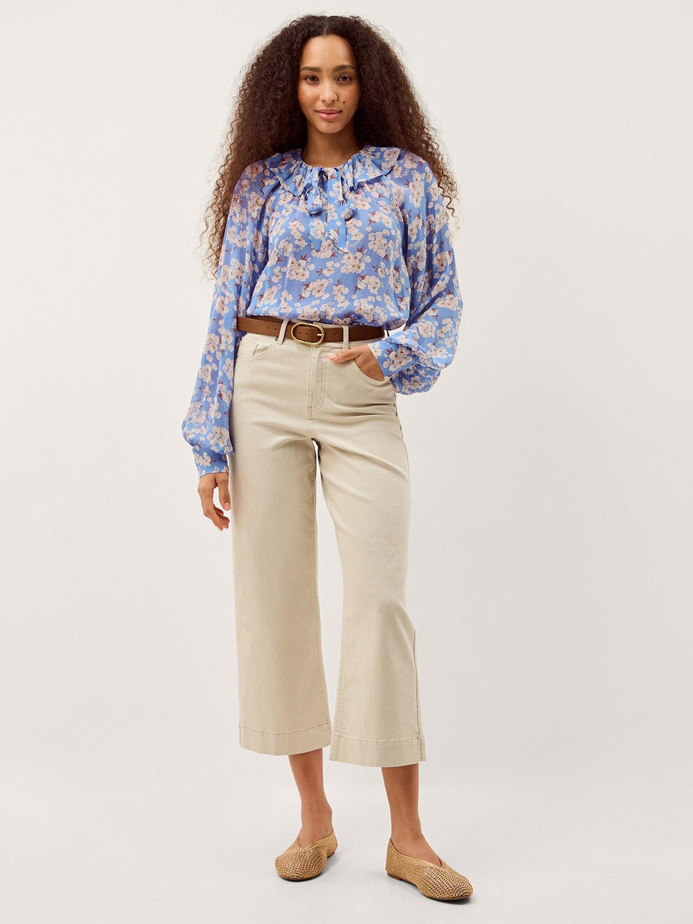 Image 3 of 6 of Monsoon Sian Floral Blouse - Blue