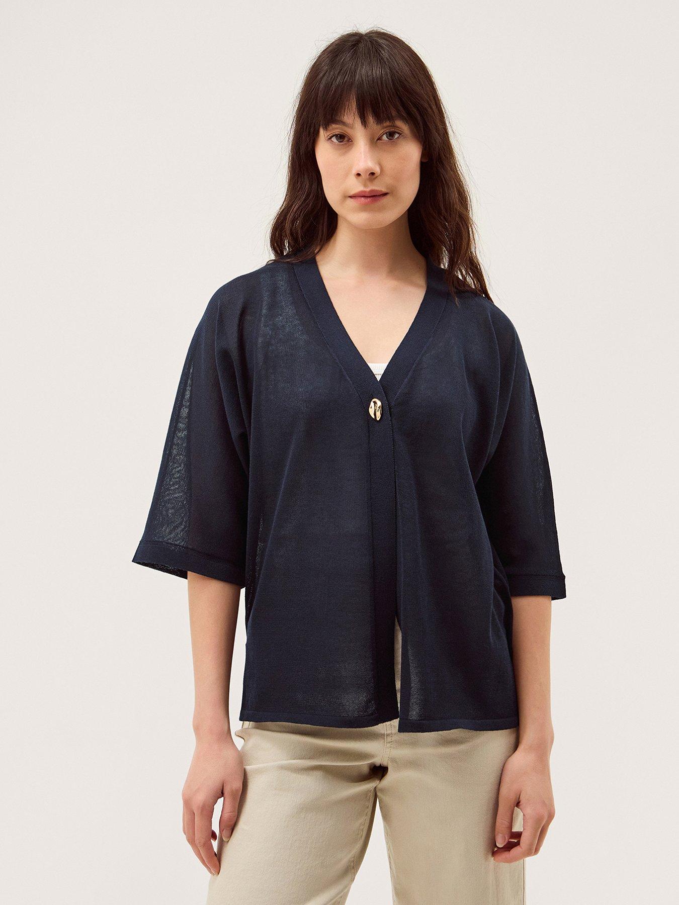 Image 1 of 5 of Monsoon Beth Button Cardi