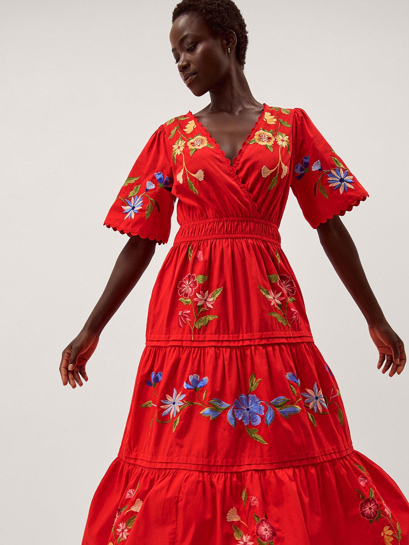 Image 3 of 5 of Monsoon Emma Emb Dress