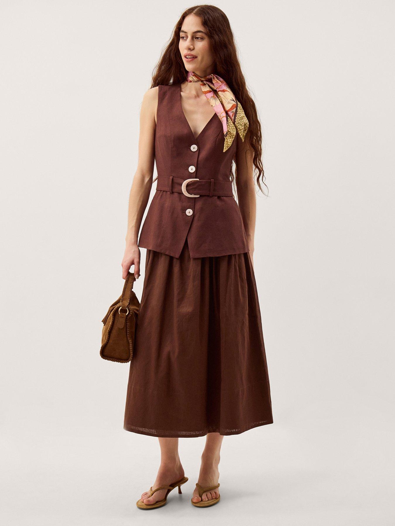 Image 3 of 6 of Monsoon Margot Linen Dress