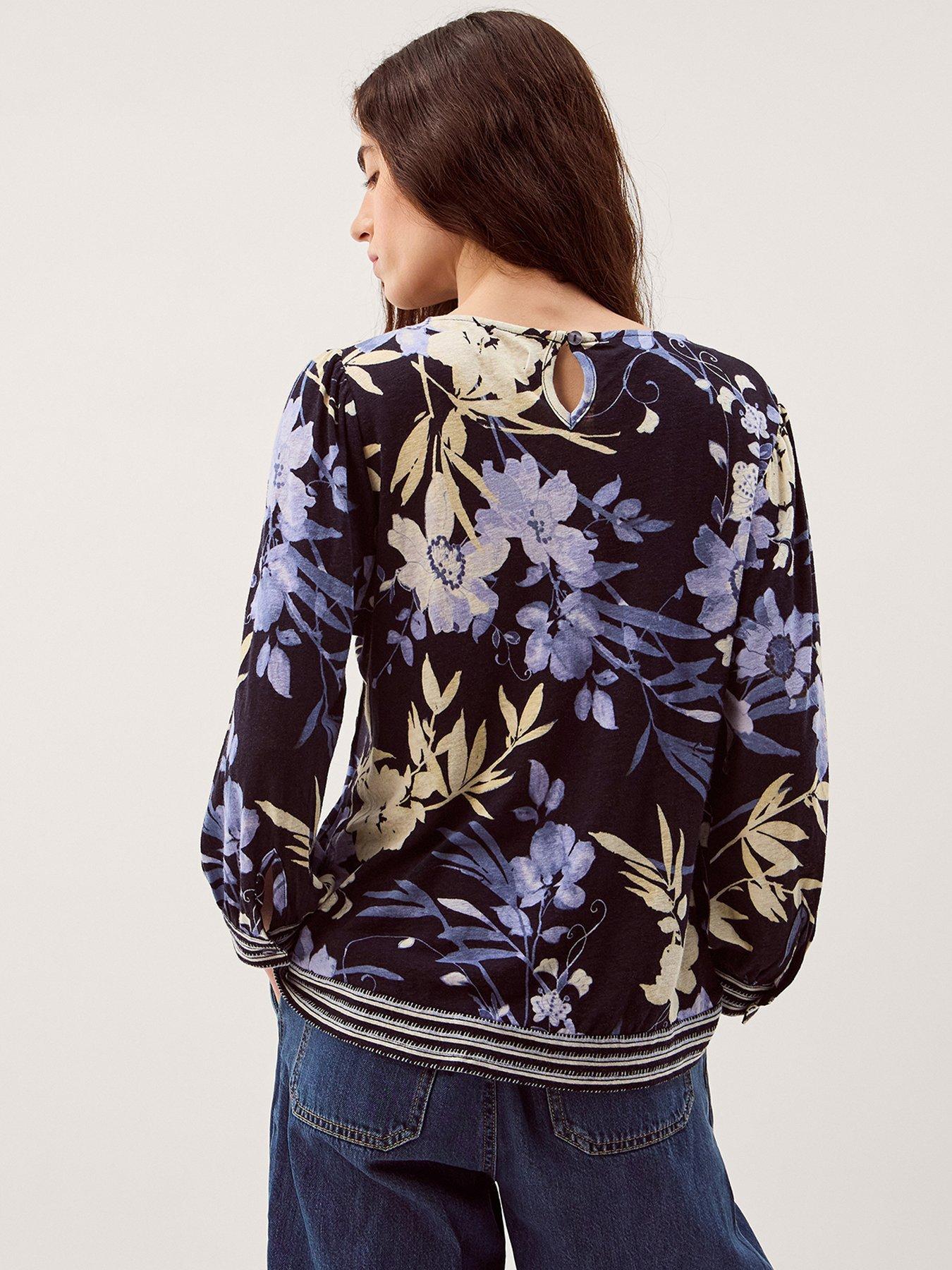 Image 2 of 5 of Monsoon Nicolete Print Pintuck To