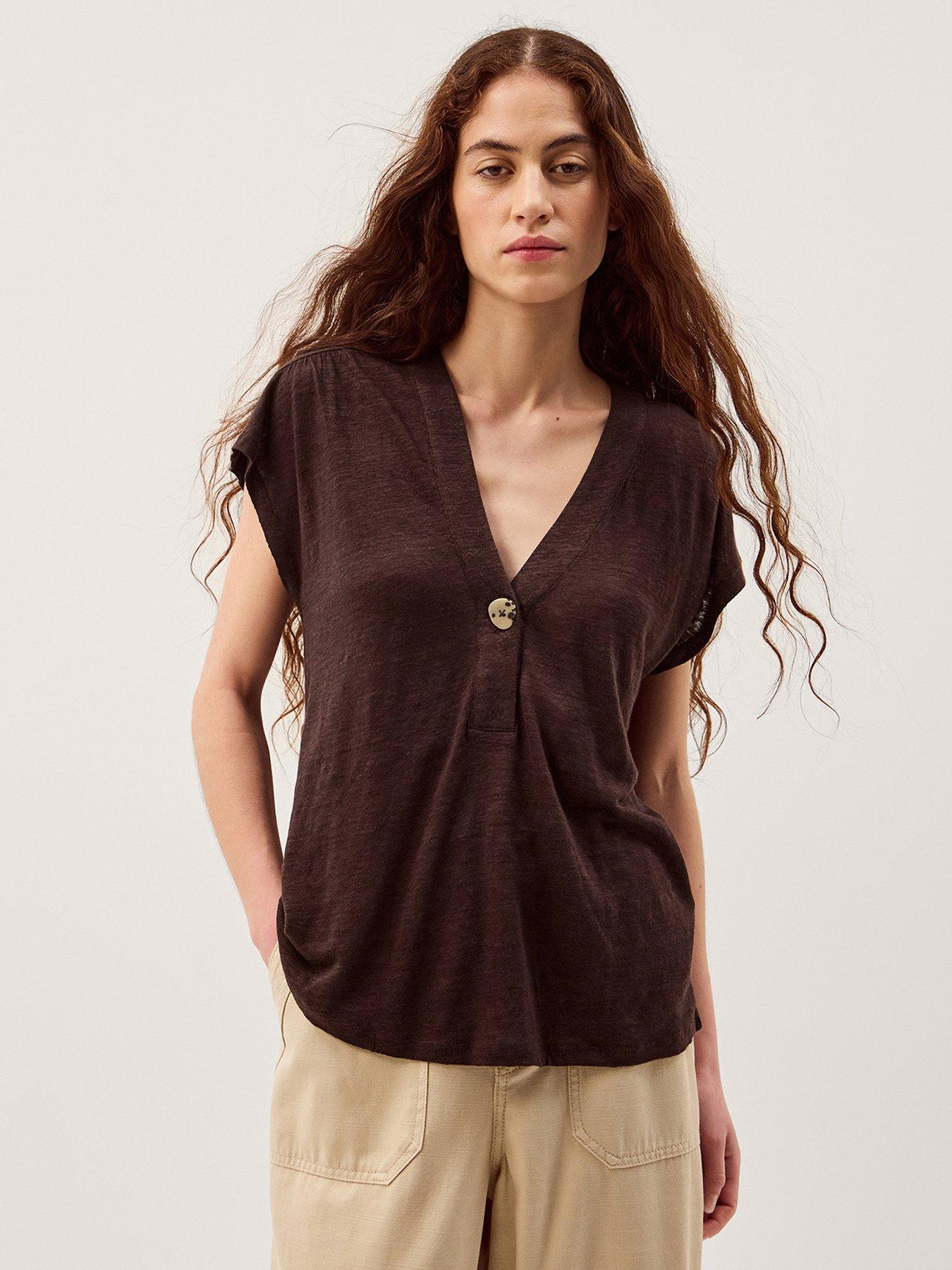 Monsoon Lucy Linen T Shirt