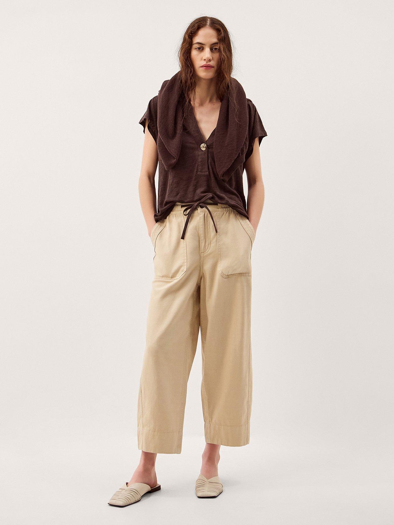 Image 3 of 5 of Monsoon Lucy Linen T Shirt