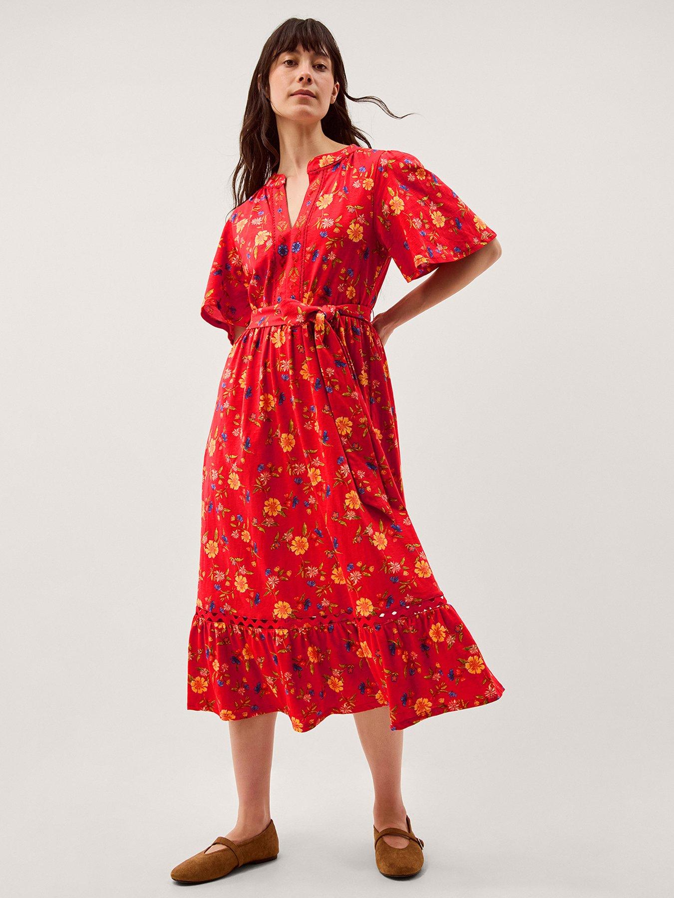 Monsoon Libby Floral Jersey Dress