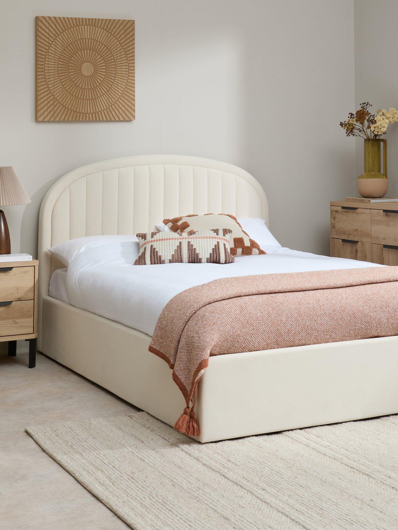 Image 1 of 7 of The Very Collection Garland End Lift Up Storage Ottoman Bed with Mattress Options (Buy &amp; SAVE!) - Natural -&nbsp;FSC&reg; Certified