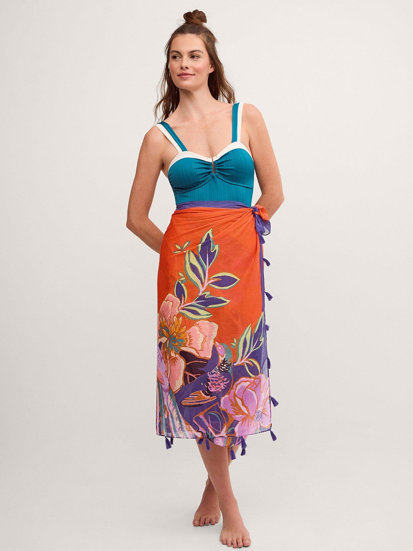 Image 1 of 5 of Monsoon Carmen Sarong - Orange