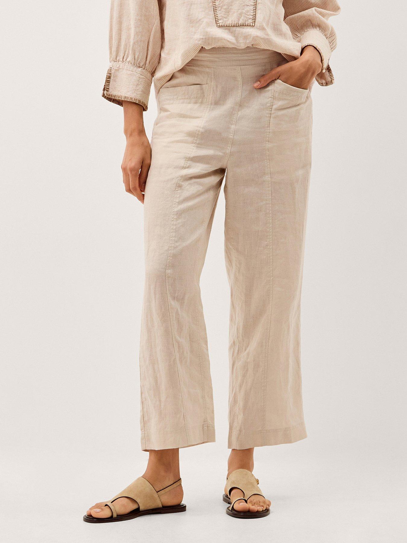 Image 1 of 5 of Monsoon Lucy Linen Trouser Reg