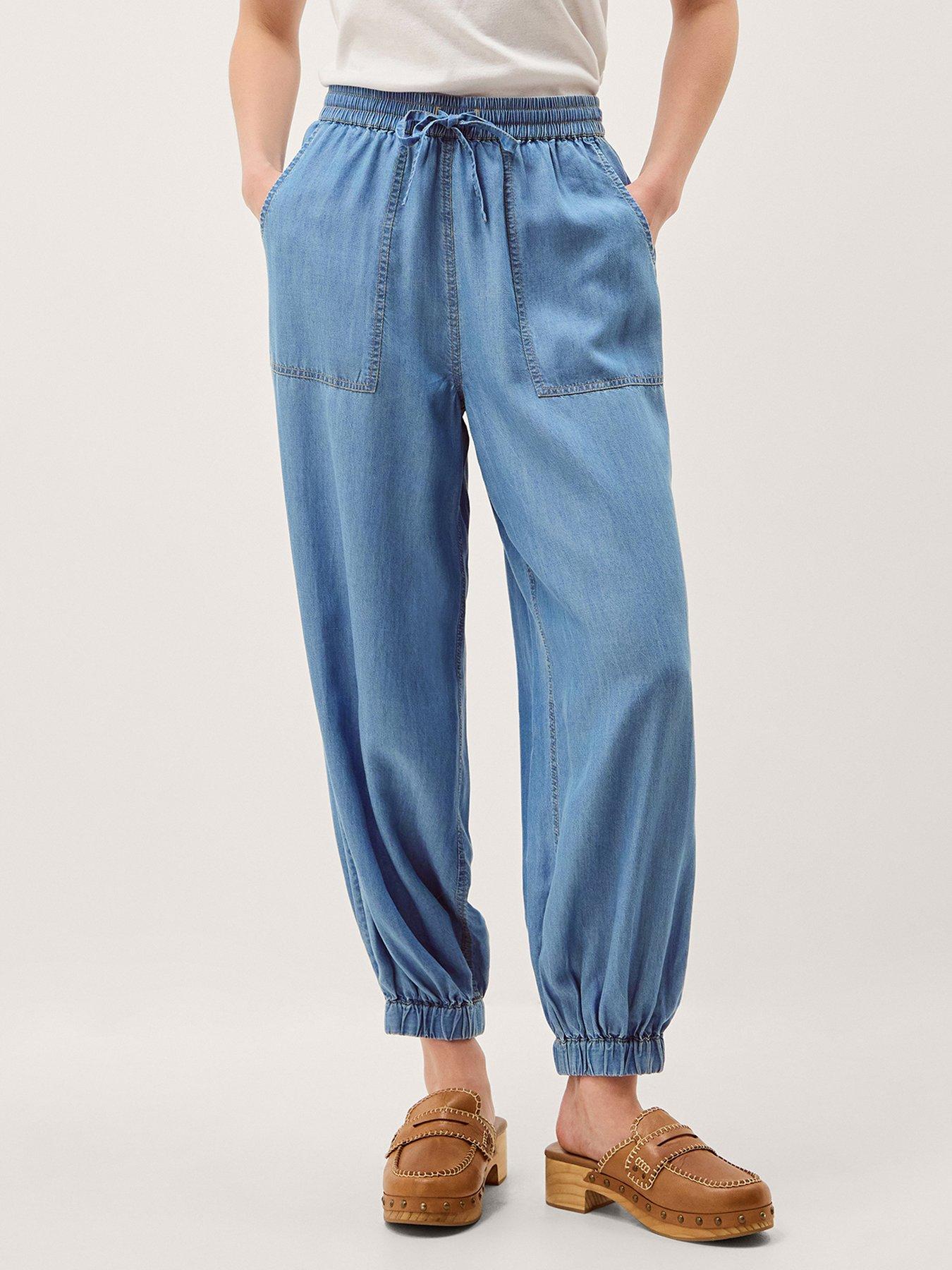 Image 1 of 5 of Monsoon Daria Tencel Joggers