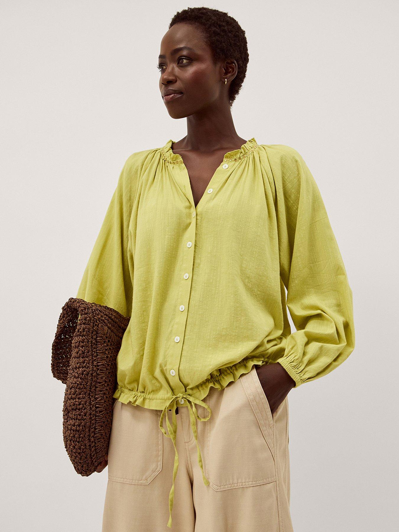 Monsoon Amber Bubble Hem Top