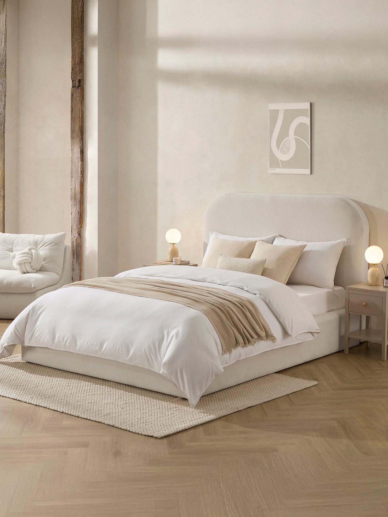Image 1 of 7 of Dusk Aintree Ottoman Storage Bed&nbsp;- Teddy Cream