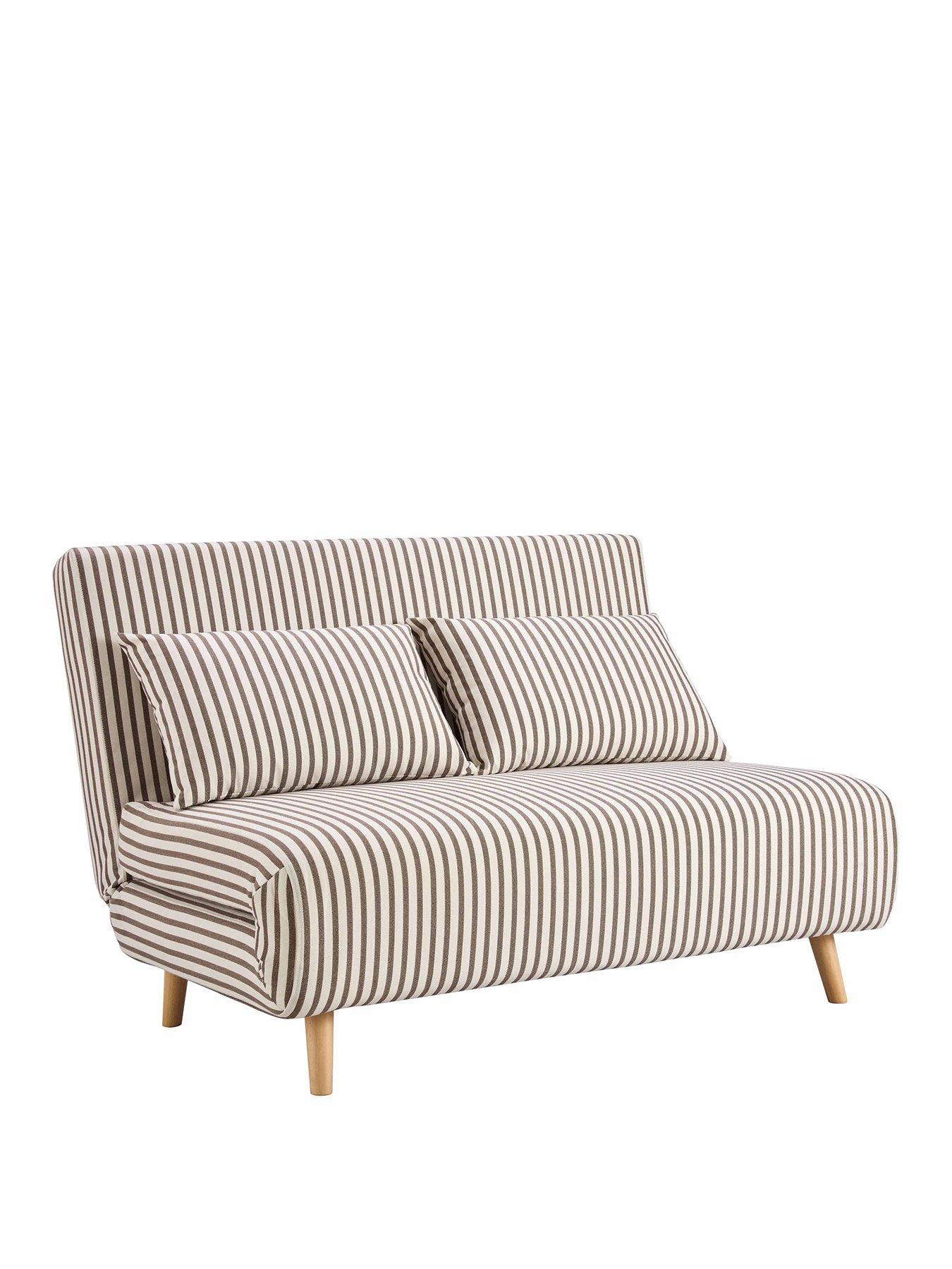 Image 2 of 7 of Dusk Seattle Click Clack Sofa Bed - Double - Chocolate Stripe