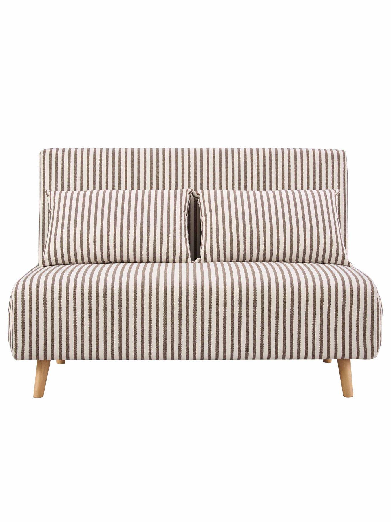 Image 3 of 7 of Dusk Seattle Click Clack Sofa Bed - Double - Chocolate Stripe