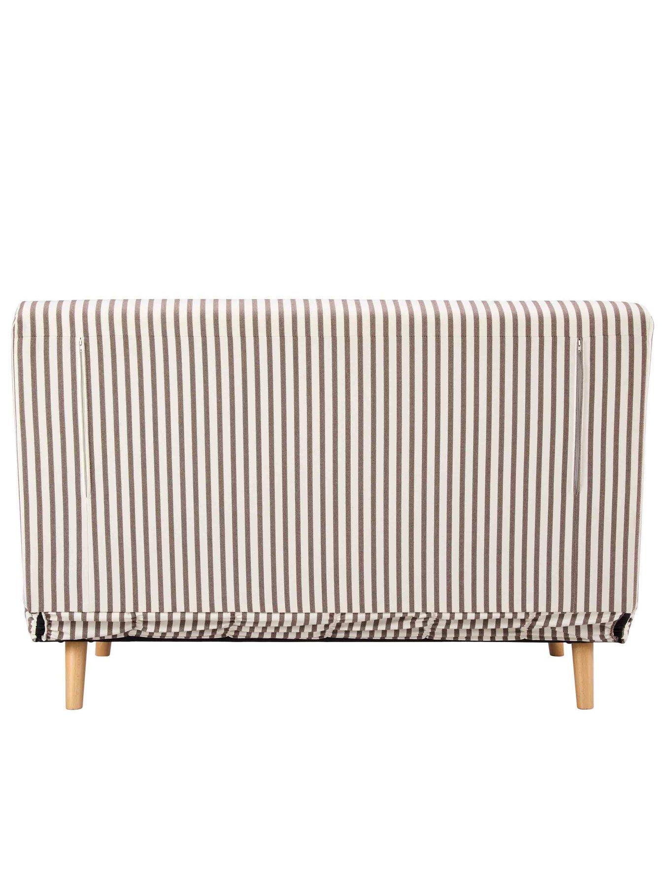 Image 5 of 7 of Dusk Seattle Click Clack Sofa Bed - Double - Chocolate Stripe