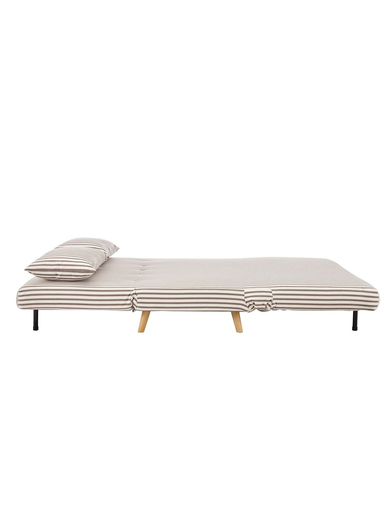 Image 7 of 7 of Dusk Seattle Click Clack Sofa Bed - Double - Chocolate Stripe