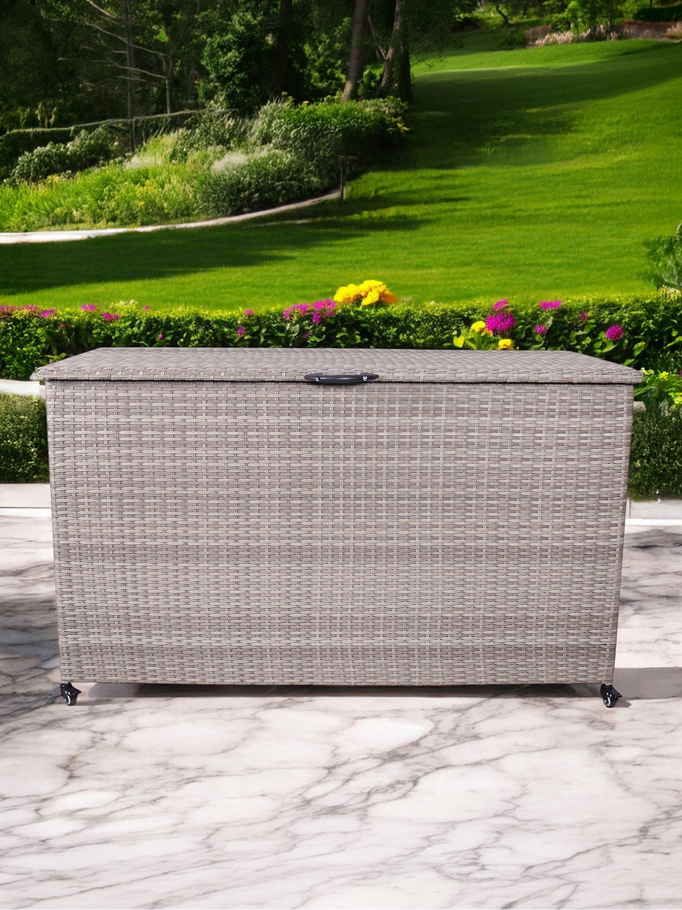 Image 1 of 6 of Royalcraft Natural Rattan&nbsp;Cushion&nbsp;Storage Box&nbsp;645L - Medium