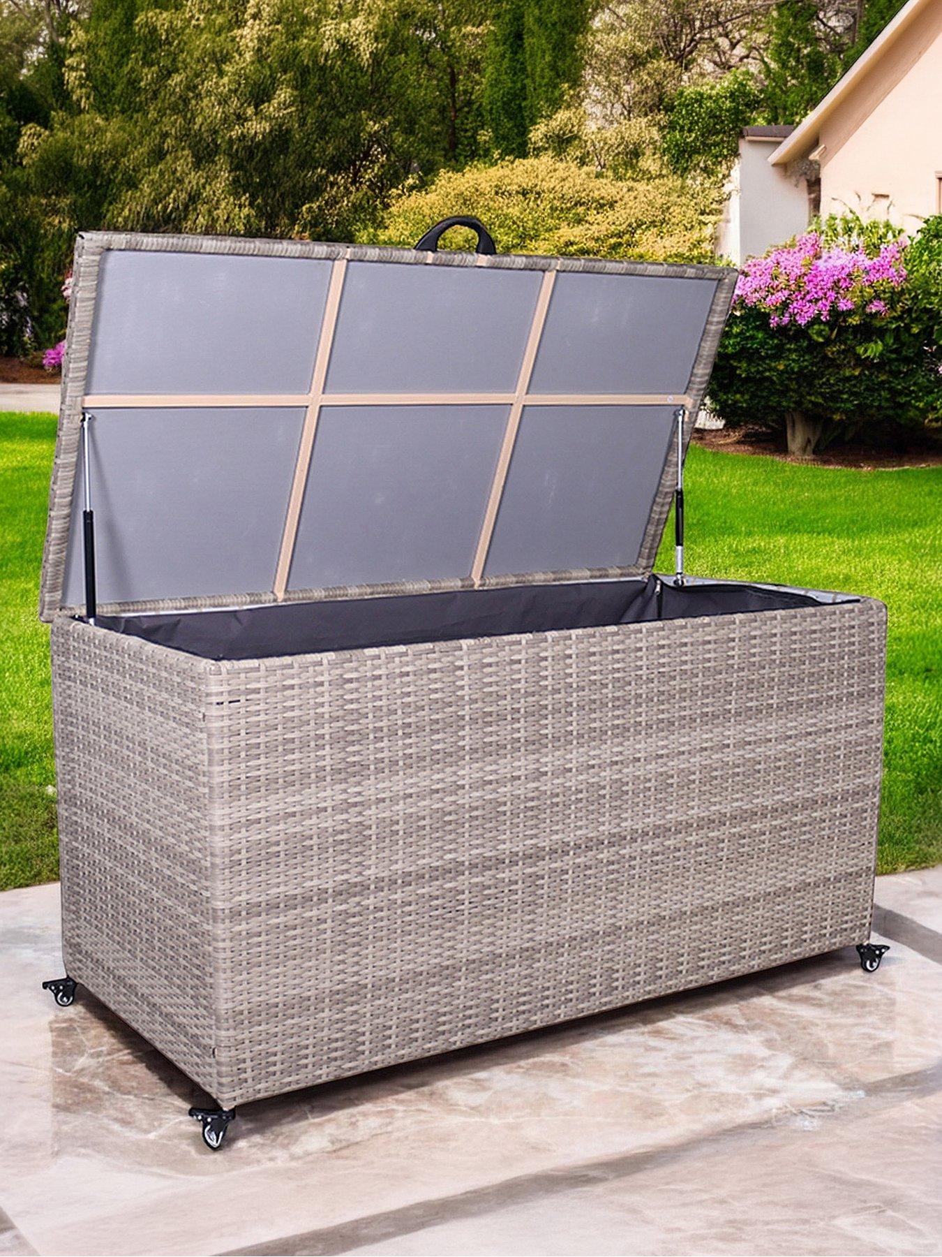 Image 3 of 6 of Royalcraft Natural Rattan&nbsp;Cushion&nbsp;Storage Box&nbsp;645L - Medium