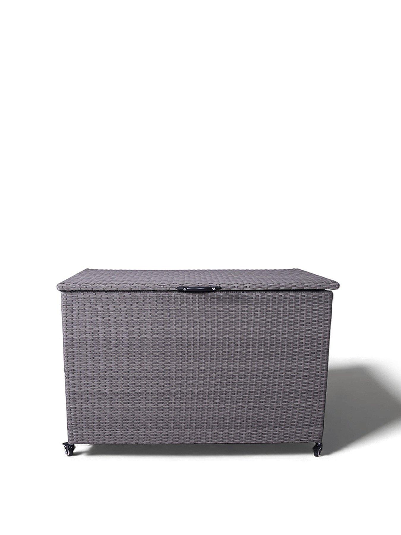 Image 2 of 6 of Royalcraft Charcoal Cushion&nbsp;Storage Box - Rattan, Medium, 645L
