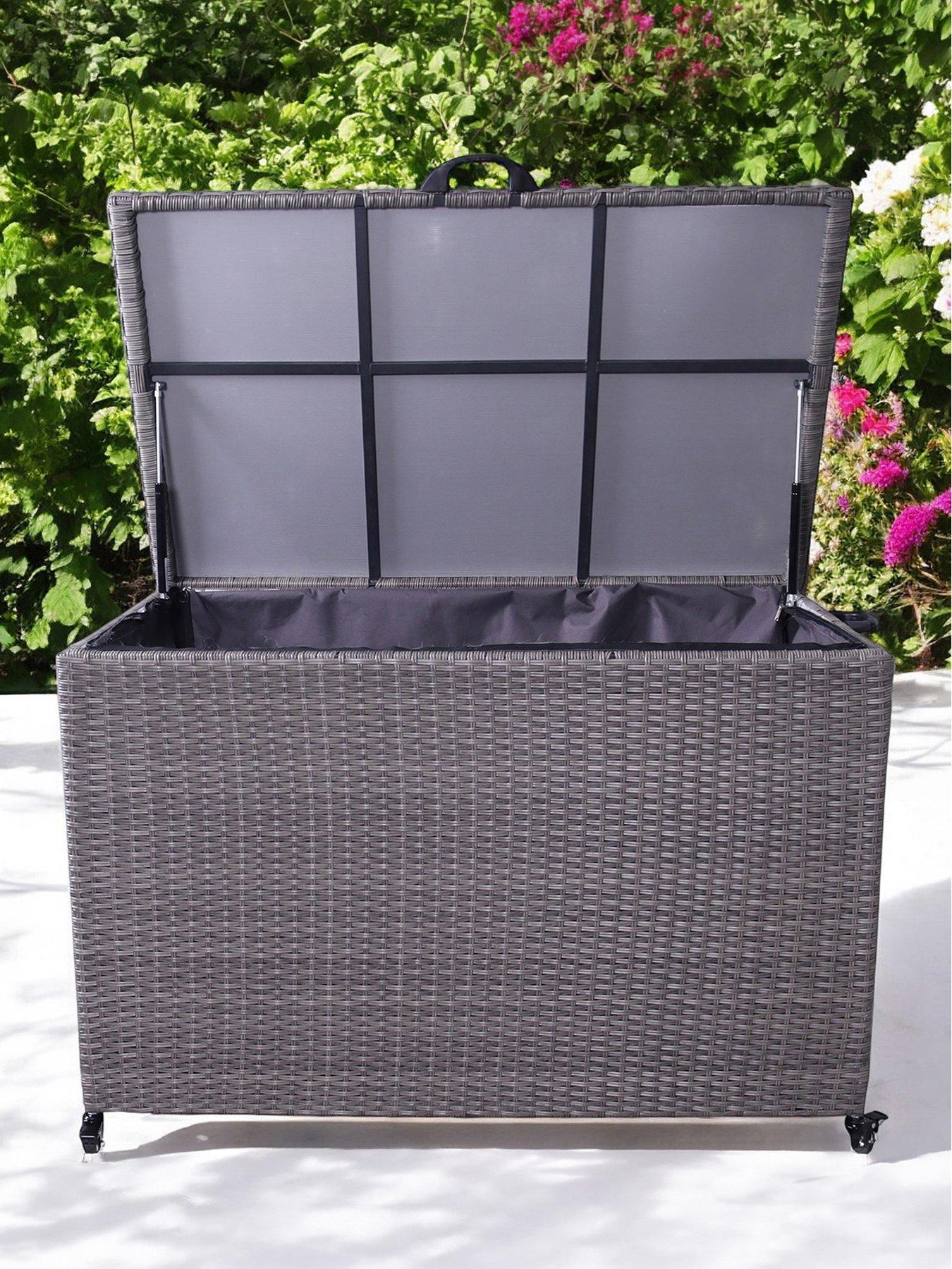 Image 3 of 6 of Royalcraft Charcoal Cushion&nbsp;Storage Box - Rattan, Medium, 645L