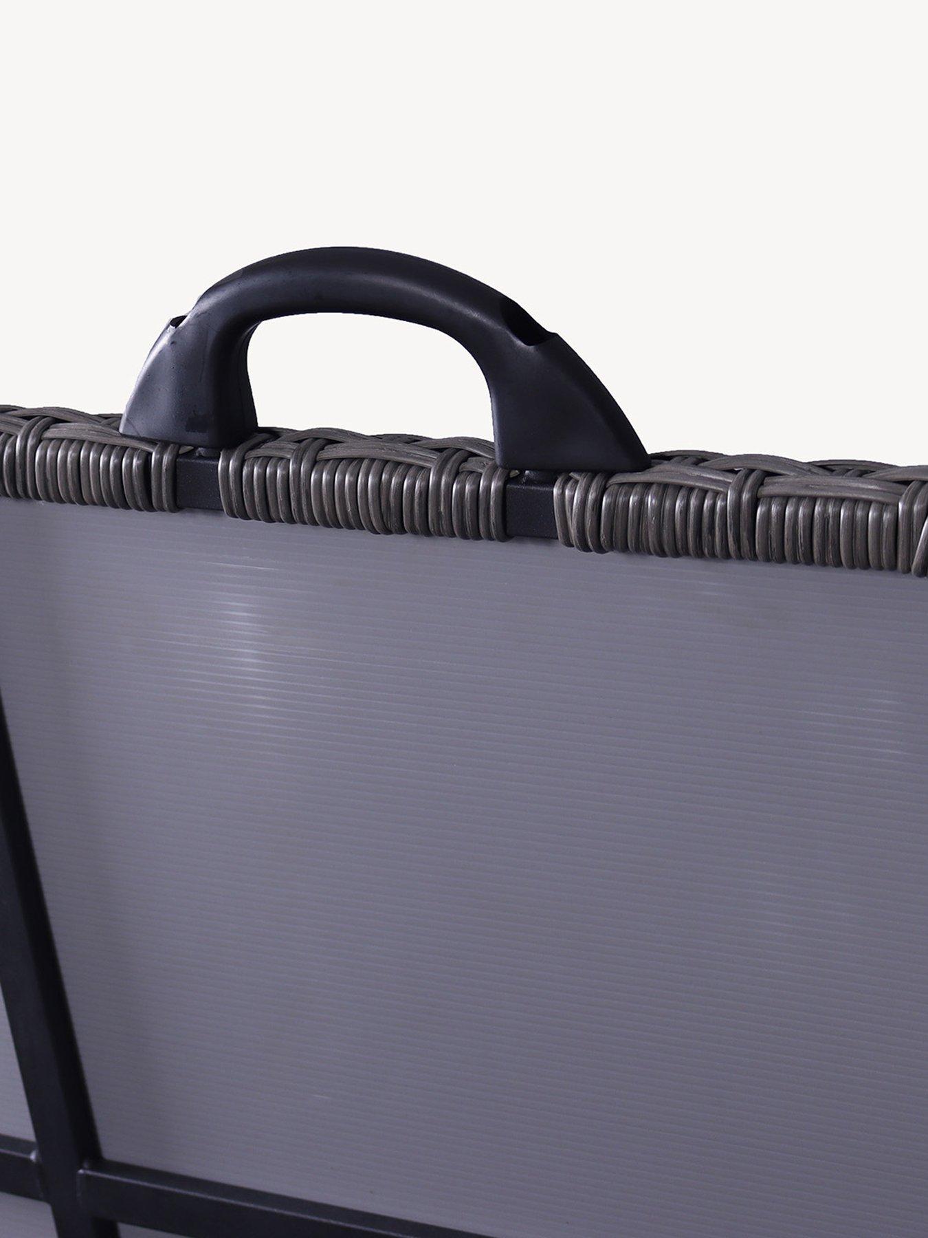 Image 6 of 6 of Royalcraft Charcoal Cushion&nbsp;Storage Box - Rattan, Medium, 645L