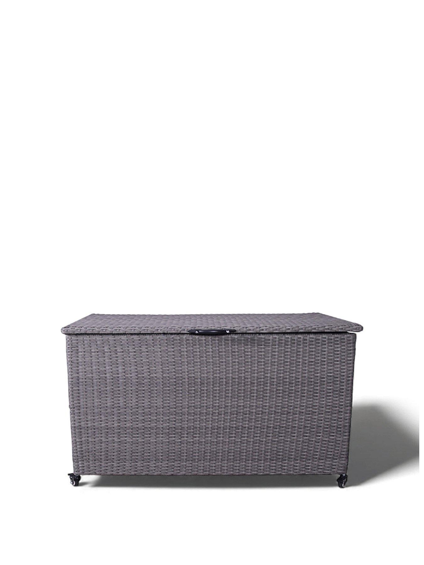 Image 2 of 6 of Royalcraft Charcoal Outdoor&nbsp;Cushion Storage Box - Rattan,&nbsp;Large, 826L