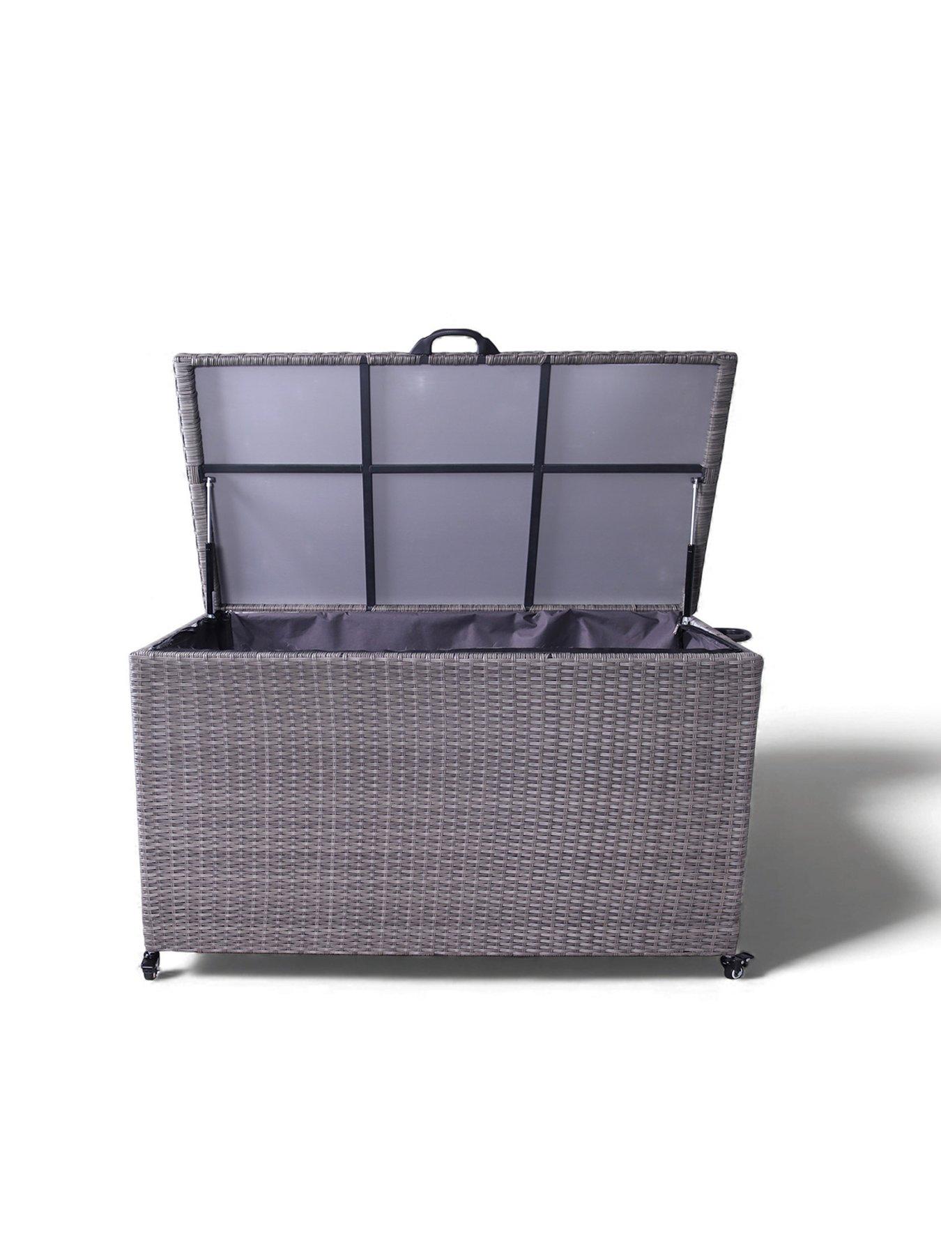 Image 4 of 6 of Royalcraft Charcoal Outdoor&nbsp;Cushion Storage Box - Rattan,&nbsp;Large, 826L