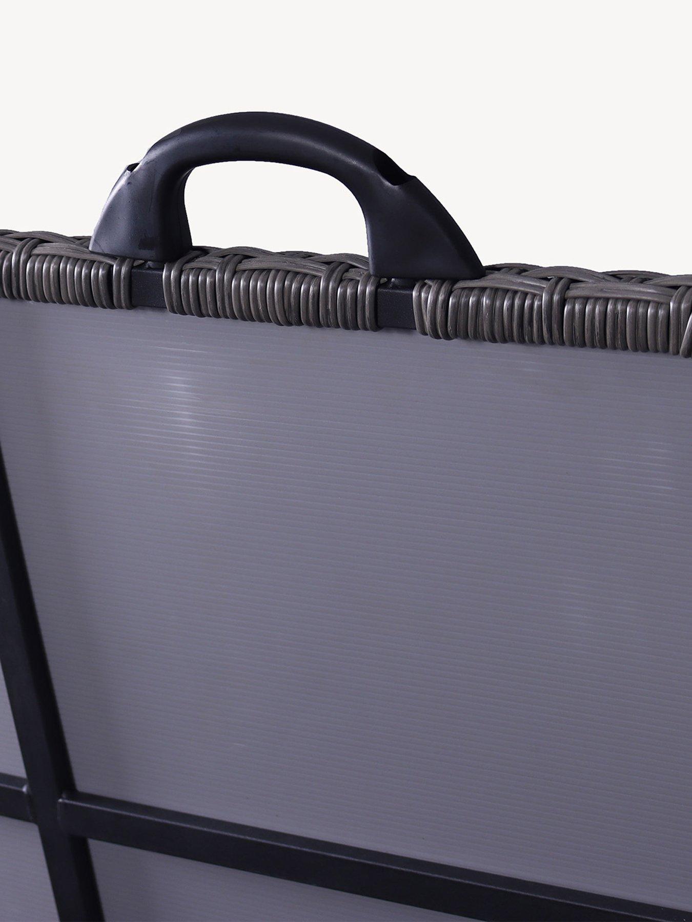 Image 6 of 6 of Royalcraft Charcoal Outdoor&nbsp;Cushion Storage Box - Rattan,&nbsp;Large, 826L