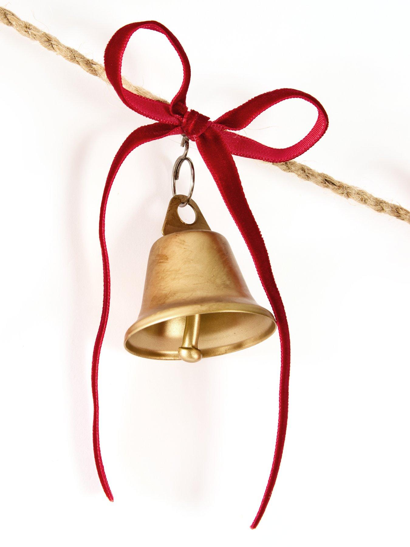 Image 4 of 4 of The Very Collection Metal Bells With Bows Garland