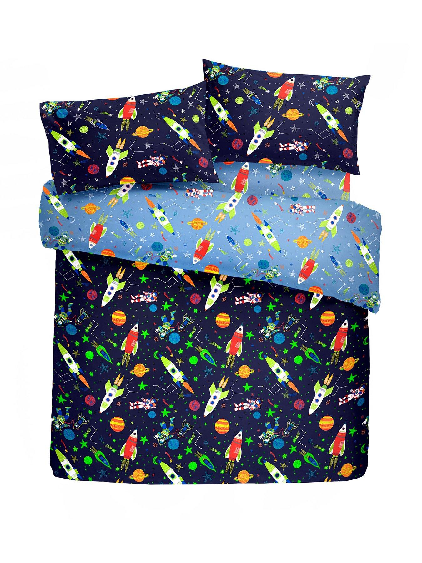 Bedlam Supersonic Glow In The Dark Duvet Set - Double | Very