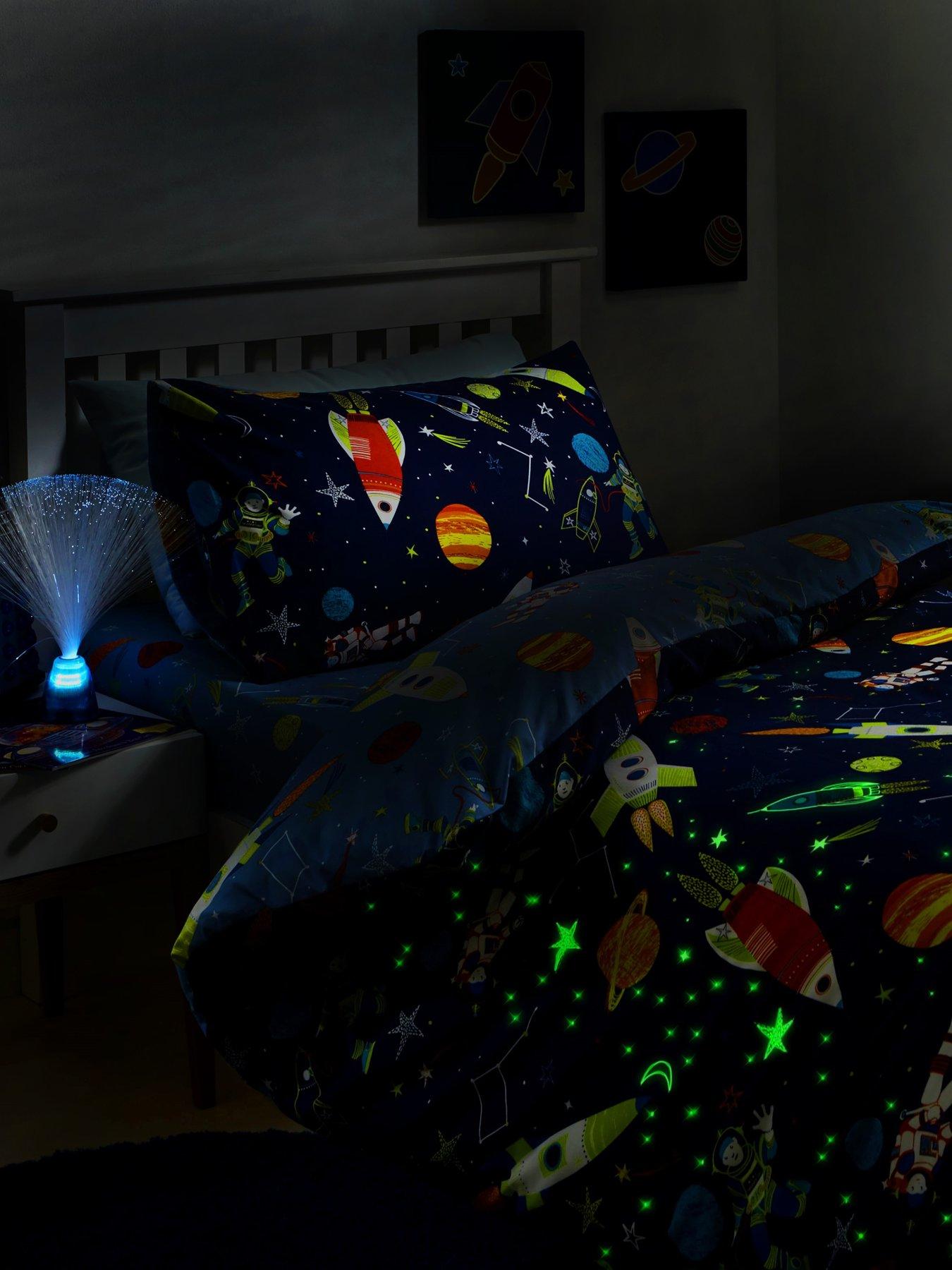 Bedlam Supersonic Glow In The Dark Duvet Set - Double | Very