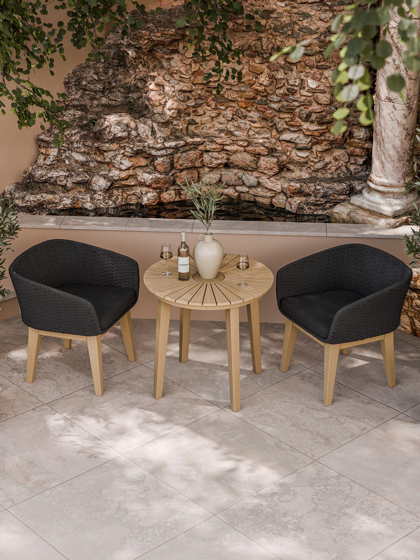 Image 1 of 6 of Royalcraft Roma Bistro Set with Eden Chairs