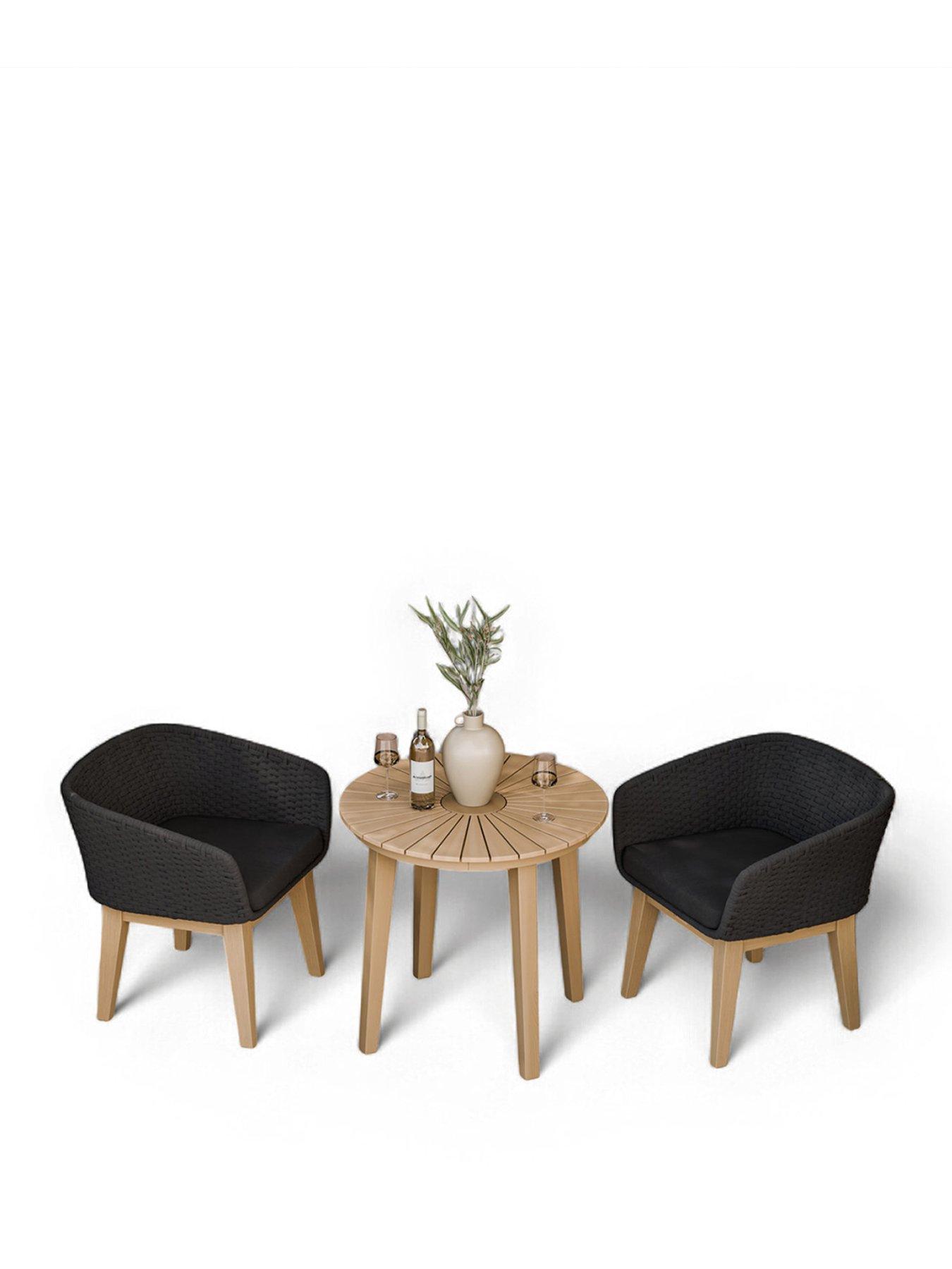 Image 2 of 6 of Royalcraft Roma Bistro Set with Eden Chairs