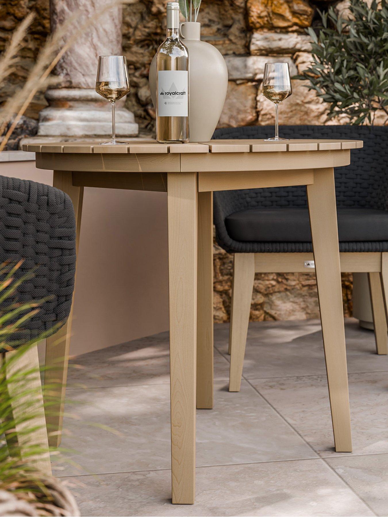 Image 4 of 6 of Royalcraft Roma Bistro Set with Eden Chairs