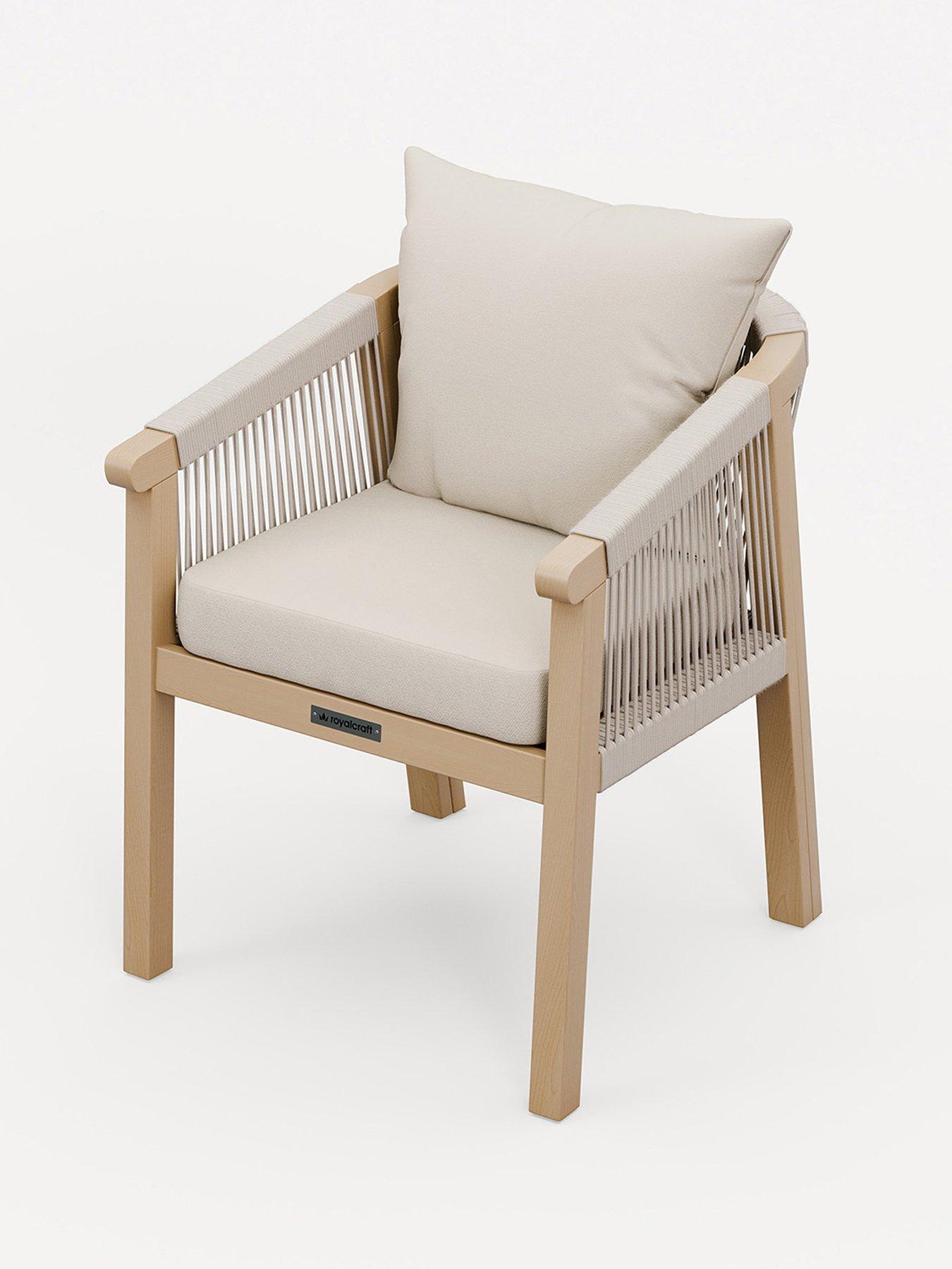 Image 7 of 7 of Royalcraft Roma 4-Seater Round Sunray Table&nbsp;with Terrazzo and 4&nbsp;Chairs