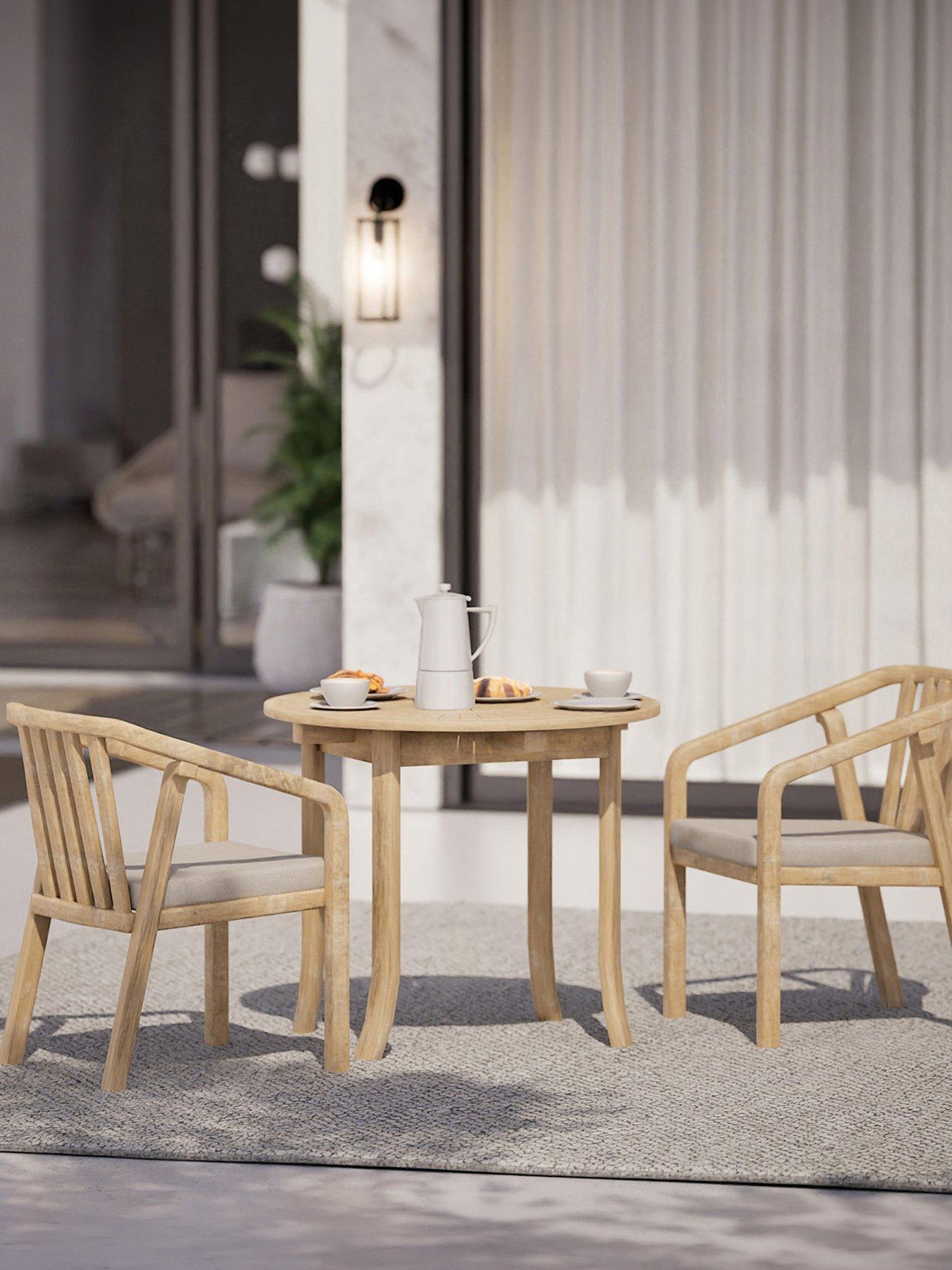 Image 1 of 6 of Royalcraft Maris 2-Seater Round with Riven chairs
