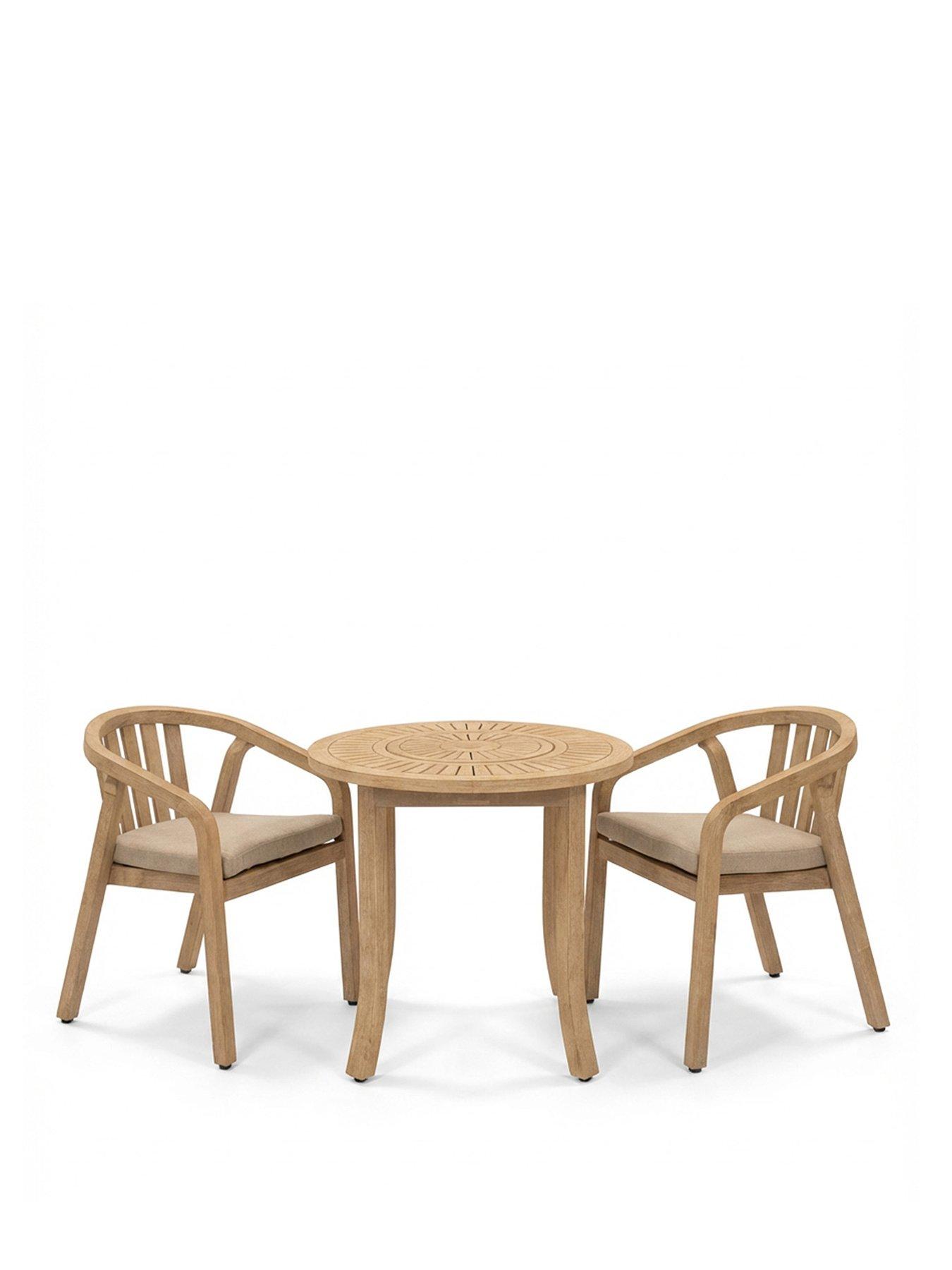 Image 2 of 6 of Royalcraft Maris 2-Seater Round with Riven chairs