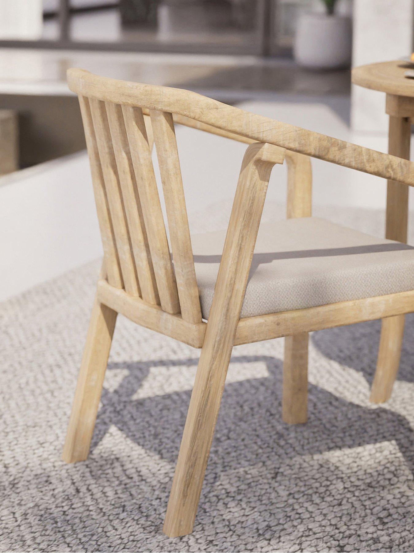 Image 6 of 6 of Royalcraft Maris 2-Seater Round with Riven chairs