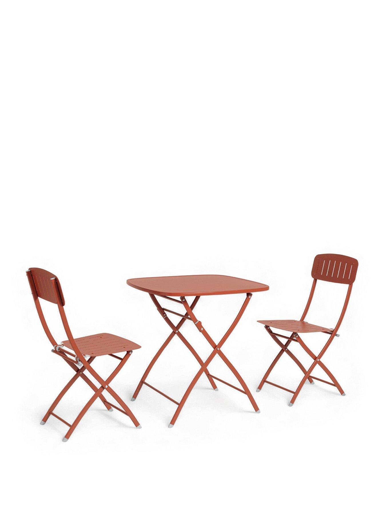 Image 2 of 5 of Royalcraft Venice Outdoor&nbsp;Bistro Set - Cayenne&nbsp;Orange
