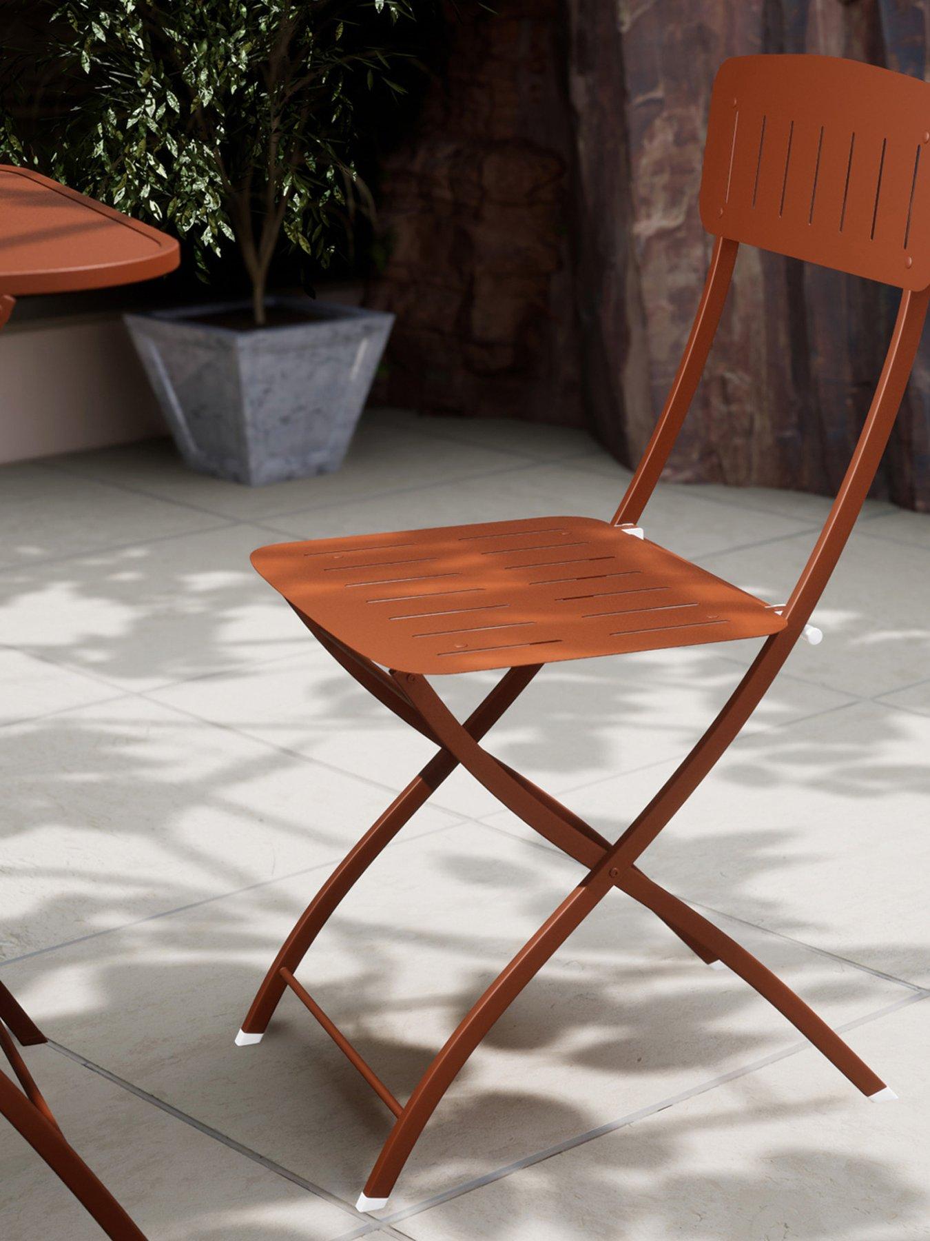 Image 5 of 5 of Royalcraft Venice Outdoor&nbsp;Bistro Set - Cayenne&nbsp;Orange