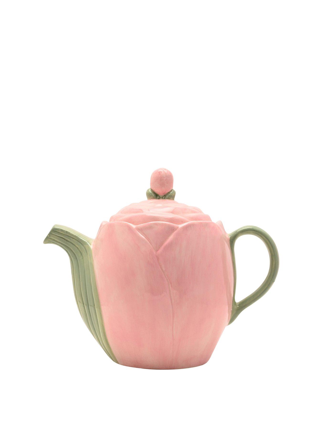 Image 1 of 4 of Hestia Blush Tulip Teapot