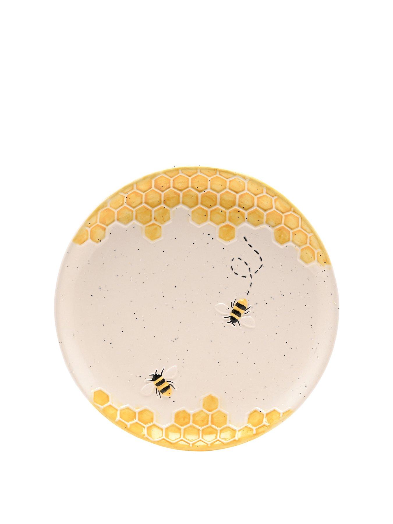 Hestia Bee Hive Large Plate 20cm - Set Of 4